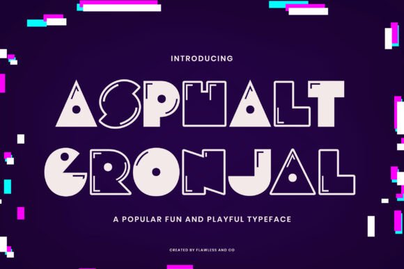 Asphalt Gronjal: A Playful Font for Bold Branding