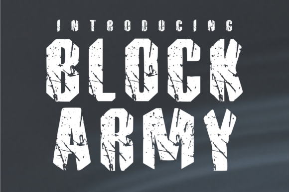 Block Army Font for Bold Branding and Professional Design