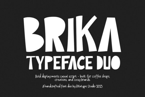 Brika: A Handmade-Style Font for Bold Editorial Design