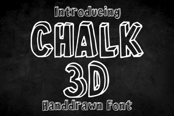Chalk 3d: A Playful Display Font for Creative Projects