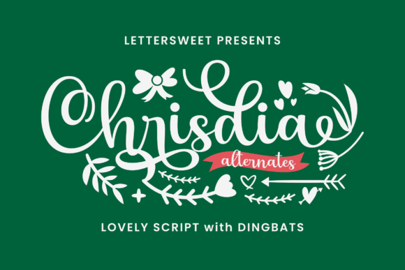 Chrisdia – A Playful Script Font for Handmade Creations