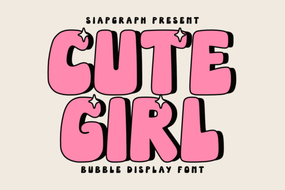 Cute Girl Font for Sweet and Playful Design Projects