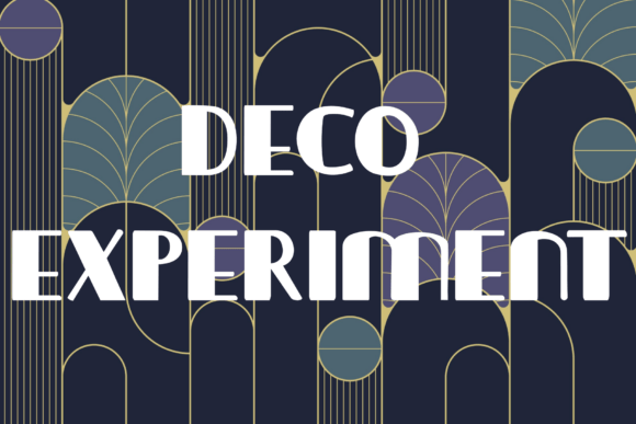 Deco Experiment: A Stylish Font for Modern Branding