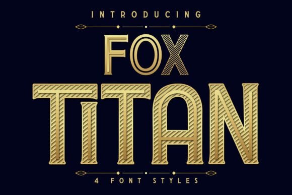 Fox Titan Display Font for Bold Editorial Design