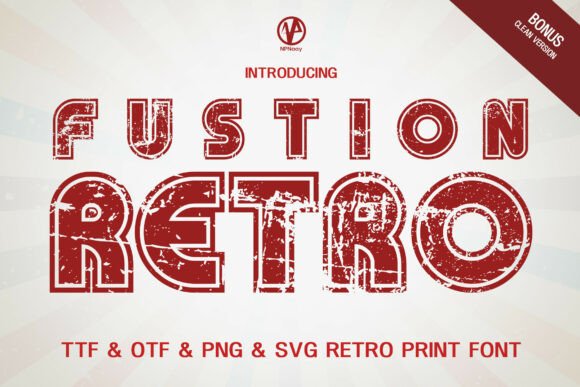 Fusion Retro Display Font for Editorial Design