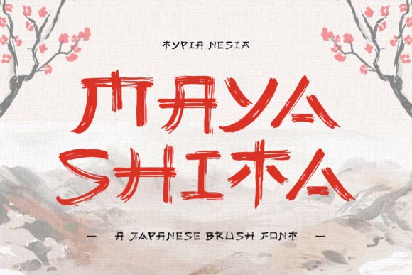 Mayashita - Authentic Japanese Brush Typeface for Bold Branding