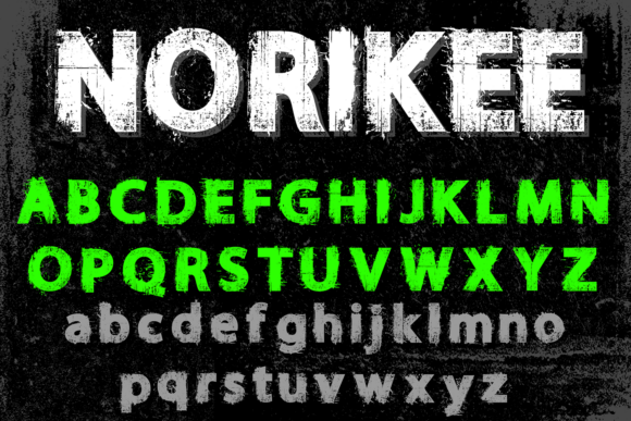 Norikee: A Bold Display Font for Impactful Handmade Creations
