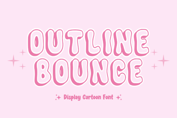 Outline Bounce: A Playful Display Font for Creative Projects