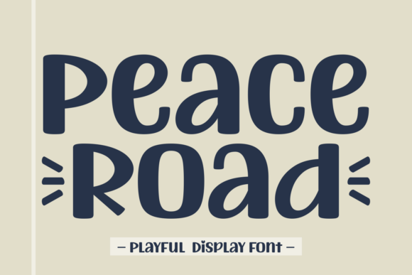 Peace Road Display Font for Elegant Editorial Design