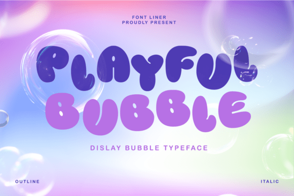 Playful Bubble Font for Joyful Branding and Creative Projects