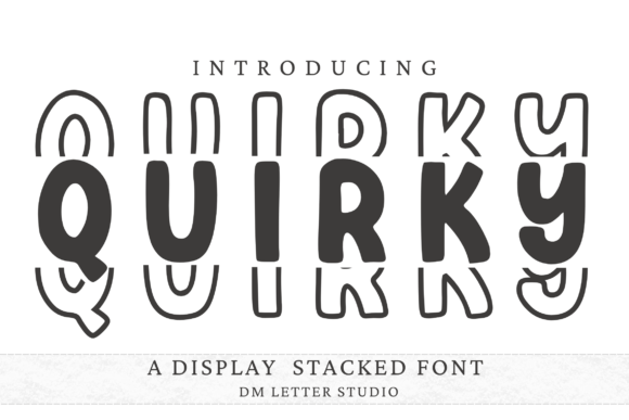 Quirky Stacked: A Bold Display Font for Modern Typography