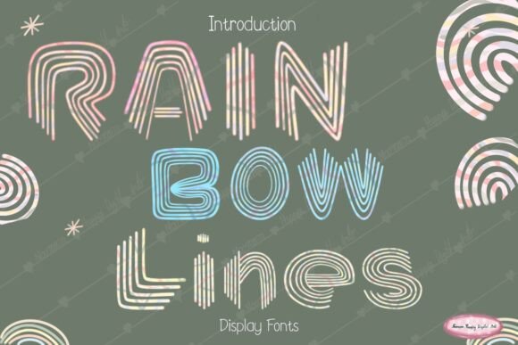 Rainbow Lines: A Versatile Display Font for Creative Branding