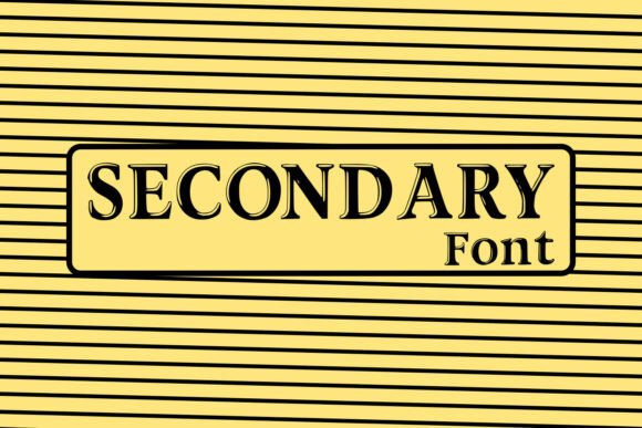 Secondary: A Bold Typeface for Confident Branding