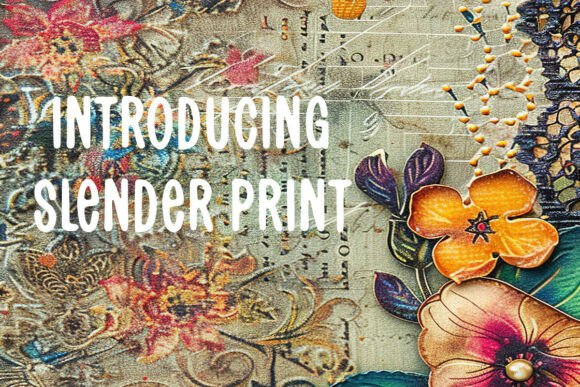 Slender Print Font: A Sleek Display Font for Modern Projects