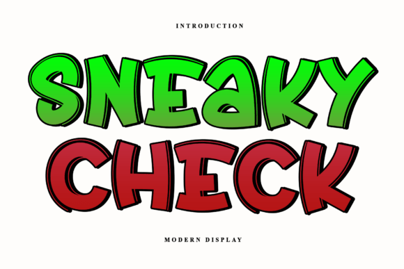 Sneaky Check Font: A Timeless Display Choice