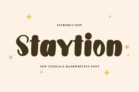Staytion: A Warm and Playful Display Font for Creative Projects