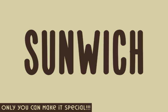 Sunwich Font for Handmade Creations and Branding