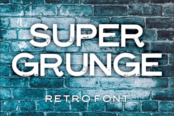 Super Grunge Font for Bold Digital Design