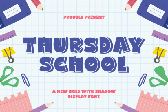 Thursday School Font for Bold Web Design