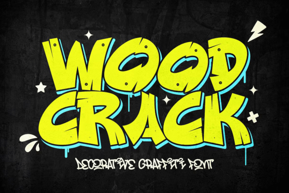 Wood Crack: A Bold Display Font for Eye-Catching Campaigns